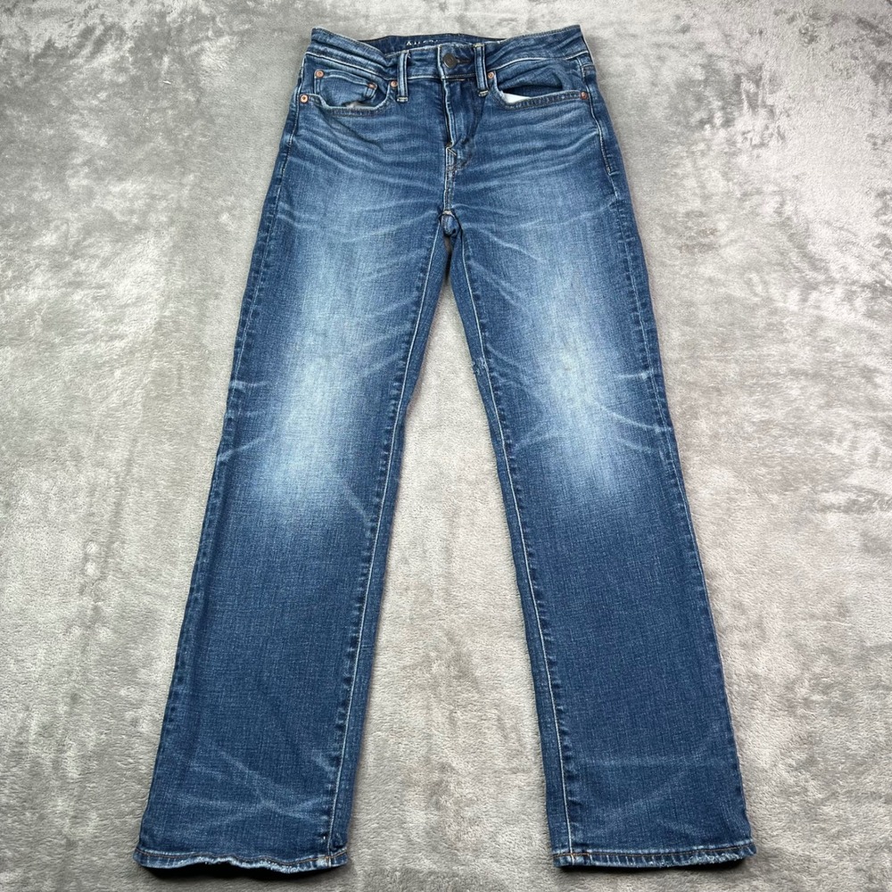 American Eagle Original Bootcut Jeans Mens 28x29 Blue Medium Wash Airflex+